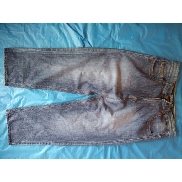 Koman Jeans Men's 38 x 32 Loose Blue Faded Streetwear Embroidery Y2K pre-owned - Picture 1 of 6